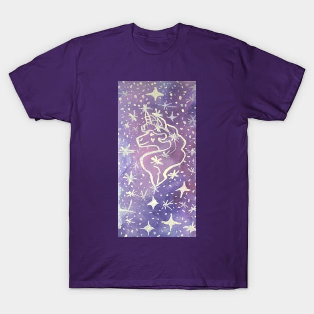 Galaxy Unicorn T-Shirt by SarahTheLuna